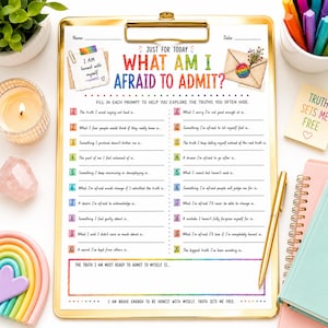 Emotional Honesty Worksheet, Hidden Feelings, Womens Shadow Work Creative Activity Handout (PDF)