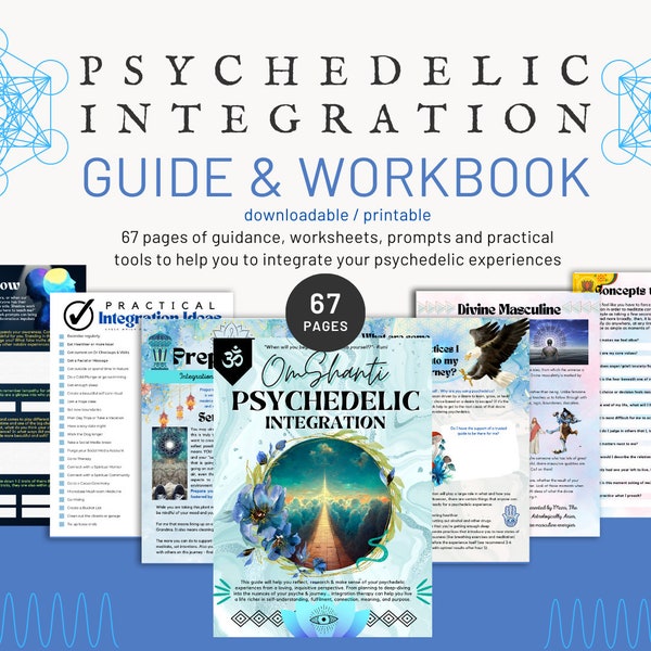 Psychedelic Integration Workbook / Psychedelic Integration Journal / Integration Guide / Psychedelic Therapy / Psychedelic Practitioner