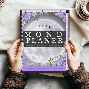 Mond Planer iPad Digitaler Kalender, Bullet Journal für GoodNotes, Goodreads, Penly, Noteful, Noteshelf Effizienter Planer für Organisieren