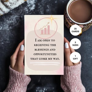 Business Affirmation Cards | Positive Affirmations for Work | Spiritual Business Growth Tool for Office Staff | Manifest Success Card Deck