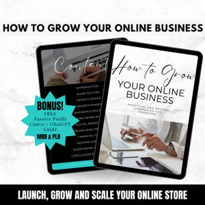 How to Grow Your Online Business Starter Kit Guide with Private Label Rights & Master Resell Rights Done for You Lead Magnet New Biz Owner