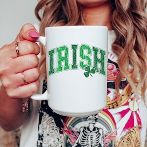Irische Tasse Retro Irland Geschenk St Patricks Irish Shamrock Kaffeetasse Irische Geschenke