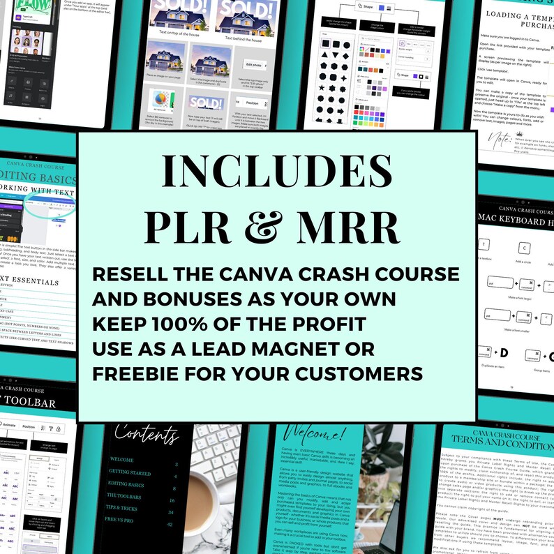 Canva Crash Course How to Guide With Video Tutorials Master Resell ...