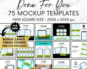 Mock-upsjablonen voor Etsy-listing met huismerkrechten en master-doorverkooprechten Done for You Mockups voor Etsy Business
