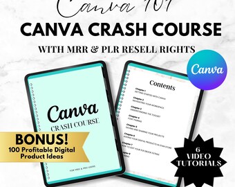 Canva Crash Course How to Guide with Video Tutorials Master Resell Rights and Private Label Rights PLR Done For You Canva Design Elements