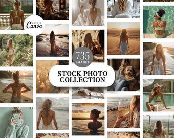 Gesichtslose AI Stock Photos für digitale Marken mit Weiterverkaufsrecht Boho ästhetik gesichtslose Marketing Stock Photos für Social Media Macher