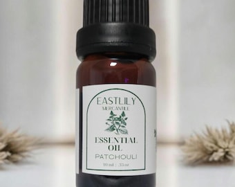 Óleo Essencial de Patchouli Escuro (10 ml) – Aromaterapia Revigorante