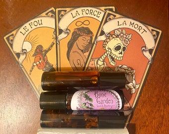 The CAT PACK / Three Roll-Ons / Cypress and Clove, Bergamot and Rose, Jasmine and Clove