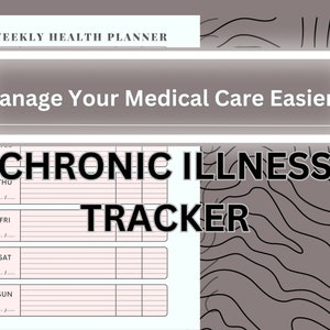 Spoonie Healthcare Digital Tracker Symptom Pain Journal For Fibromyalgia Chronic Pain Lupus and More