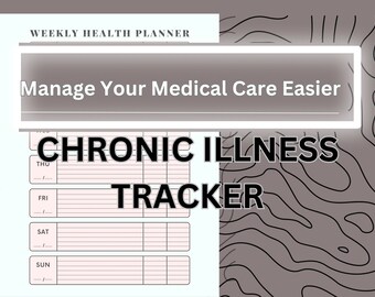 Spoonie Healthcare Digital Tracker Symptom Pain Journal For Fibromyalgia Chronic Pain Lupus and More