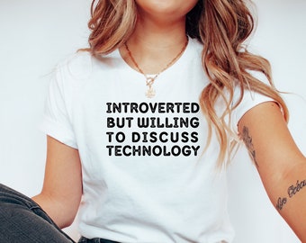 Lustiges introvertiertes Technologie-T-Shirt: STEM Geschenk