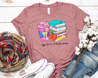 Coffee Gives Me Teacher Powers T-Shirt: Back To School Gift
