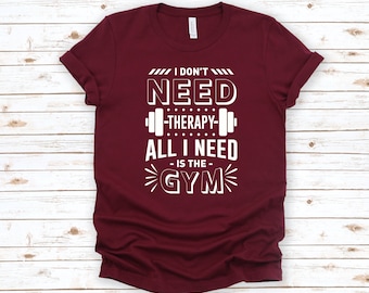 Grappig gym-T-shirt: trainingsmotivatie, fitnesskleding