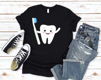 Dentist Tooth Shirt, Dentist Shirt, Dental Hygienist Gift, Future Dentist Gift, Funny Dentist Tshirt, Dental Assistant Shirt, Dentistry Gift