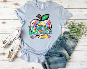 T-shirt Blessed Teacher : cadeau de rentrée