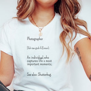 Camisa de definición de fotógrafo, camisa de fotografía, camiseta de fotógrafo de boda, camisa de amante de la cámara, camiseta de fotografía divertida, camisa de foto