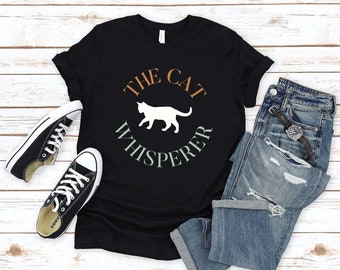 Das Katzenflüsterer Shirt, Katzenliebhaber Shirt, Geschenk für Katzenliebhaber, lustiges Katzen Shirt, Katzenbesitzer Geschenk, Katzenbesitzer T Shirt, Haustierbesitzer Shirt, Haustier Liebhaber