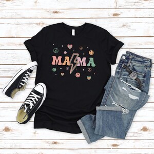 Retro Mama Shirt, Happy Mothers Day Gift, Grandmother Shirt, Personalized Gift For Mom, New Mom T Shirt, Funny Mom Shirt, Grandma Tshirt