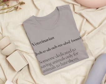 Funny Veterinarian Definition T-Shirt - Vet Student Gift