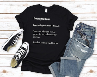Entrepreneur Definition T-Shirt: Funny Hustle Gift