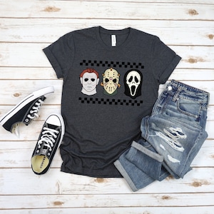 Horror Halloween Shirt, Trick Or Treat Tshirt, Horror Characters Shirt, Scary Halloween T Shirt, Funny Halloween Outfit, Halloween Horror