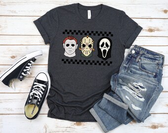 Horror Characters Halloween T-Shirt: Trick Or Treat Tee