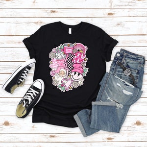 Pink Christmas T Shirt, Funny Christmas Tshirt, Santa Claus Shirt, Merry Christmas Shirt, Christmas Bolt Shirt, Winter Shirt, Xmas Shirt