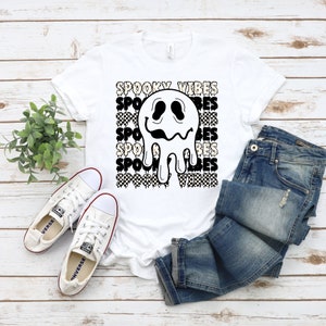 Halloween Shirt, Trick Or Treat Tshirt, Scary Halloween Tshirt, Spooky Vibes Shirt, Funny Halloween T Shirt, Spooky Season Shirt