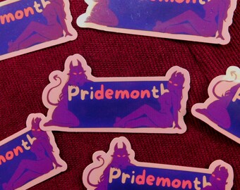 Pride Month (DEMON) Die cut Stickers, LGBTQIA+, Sticker Decal, Ally, Cute, Laptop Stickers, Bullet Journal Sticker, sticker pack