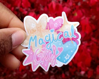Rectified Magical Girl die cut Sticker, Bullet Journal Sticker, Laptop Stickers, cute stickers, sticker, mini sticker