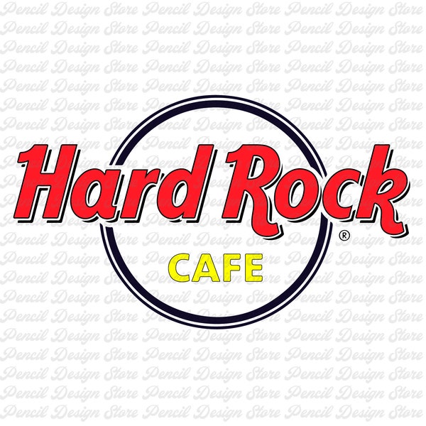 Vintage 80’s Hard Rock Cafe Svg,Png,pdf,ai,eps,jpg file