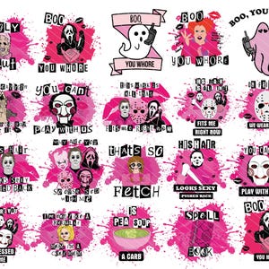 Mean Girls Png Bundle, Mean girls png, Halloween png, Horror png, Horror Character PNG, digital download