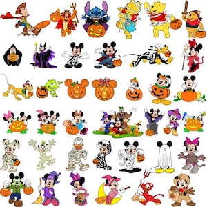 40+ Designs Halloween Mickey Png svg ai Bundle, Bundle-Halloween-Kostüm Png, Halloween-Maskerade, Süßes oder Saures Png, Spooky Vibes Png