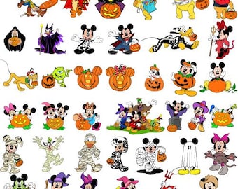 40+ Designs Halloween Mickey Png svg ai Bundle, Bundle Halloween Costume Png, Halloween Masquerade, Trick Or Treat Png, Spooky Vibes Png
