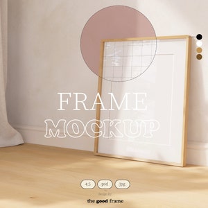 Maquette à cadre vertical unique, cadre en bois noir et blanc, rapport 4 x 5, maquette PSD, maquette de cadre mural, minimaliste, maquette numérique pour poster