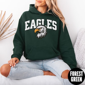 Eagles Mascot Hoodie, Retro Eagles Fan Hoodie, Football Unisex Hoodie, Eagles Gift, Eagles Game Day Apparel, Game Day Hoodie, Eagles