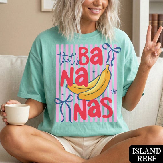 That's Bananas T-Shirt, Comfort Colors® Trendy Summer T-shirt, Aesthetic Fruit Tee, Funny Banana Tee