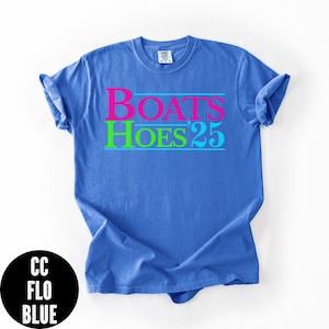 Boats and Hoes T-shirt, Comfort Colors® Funny Movie Tee, Retro Boats and Hoes Tee, Funny Summer Tee&#39;s, Floating Tee, Fun Tshirt