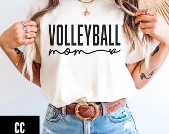 Volleyball Mom T-Shirt, Comfort Colors® Retro Volleyball Mama Tshirt, Volleyball Mom Game Day Tshirt, Volleyball Tee, Volleyball Mom Gift