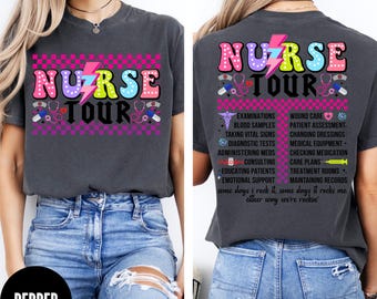 Nurse Tour Shirt, Comfort Colors® Nurse Life Tee, Funny RN Shirt, Somedays I Rock It Tee, Nursing Graduate Gift, Registered Nurse Gifts