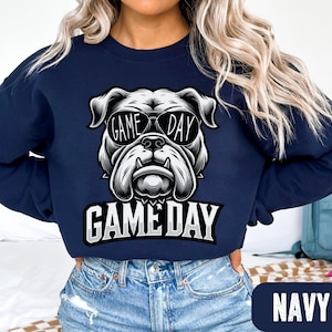 BULLDOGS Game Day Sweatshirt, Bulldogs School Spirit Sweatshirt, Bulldogs Mascot Sweater, Retro Bulldogs Sweatshirt, College Mascot Sweater