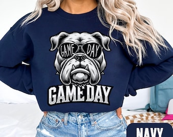 BULLDOGS Game Day Sweatshirt, Bulldogs School Spirit Sweatshirt, Bulldogs Mascot Sweater, Retro Bulldogs Sweatshirt, College Mascot Sweater