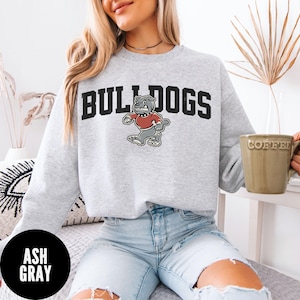 Bulldogs Mascot Sweatshirt, Bulldogs Football Sweater, Retro Bulldogs High School Mascot Sweater, Bulldogs Fan Gift, Bulldogs Sweatshirt