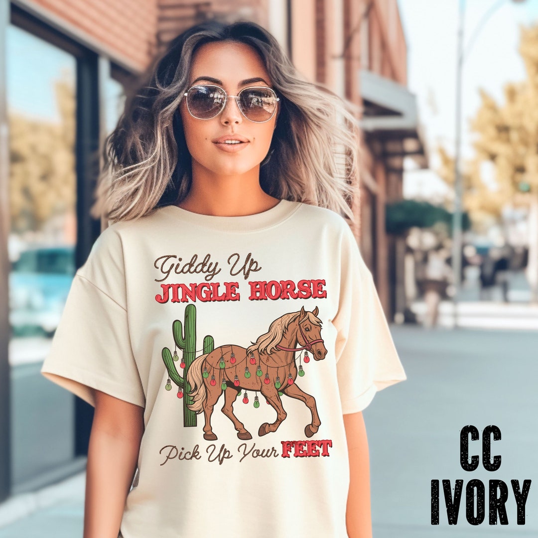 Comfort Colors® Giddy up Jingle Horse Pick up Your Feet, Cowboy