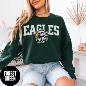 Eagles Mascot Sweatshirt, Eagles Football Sweater, Retro Eagles High School Mascot Sweater, Eagles Fan Gift, Eagles Baseball Sweatshirt
