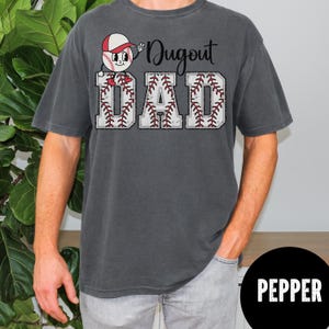 Baseball Dad Shirt, T-ball Dad Shirt, Dugout Dad, Comfort Colors®  Father&#39;s Day Gift, Baseball Loving Dad, Baseball Dad Gift, Dad Coach Tee