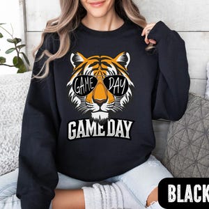 Tigers Game Day Sweatshirt, Tigers School Spirit Sweatshirt, Tigers Mascot Sweater, Retro Tigers Sweater, Tigers Apparel, Game Day Tigers