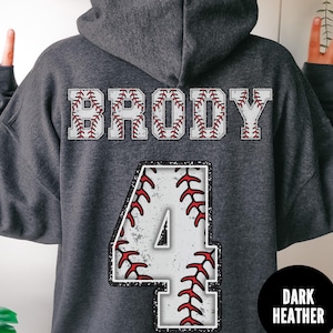 Custom Baseball Mama Hoodie, Last Name and Number Hoodie, Cute Mama Baseball Hoodie, Personalized Baseball Mom Hoodie, Mother&#39;s Day Gift