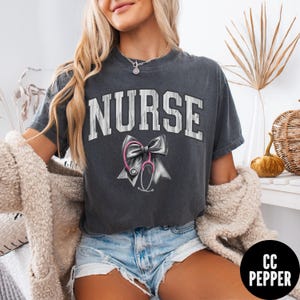 Nurse Coquette Shirt, Comfort Colors® Nurse Stethoscope Tee. Nurse Graduation Gift, Registered Nurse Tee, New Nurse Gift, Nurse Week Gift