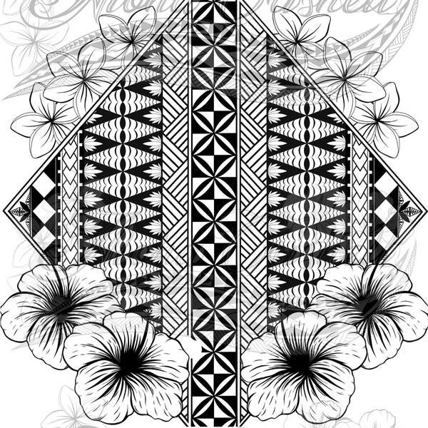 Tongan Tribal Design. Square fit by @AlohaCrishell